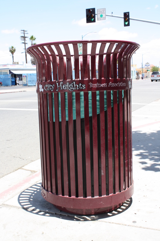 Installing & maintaining public trash cans