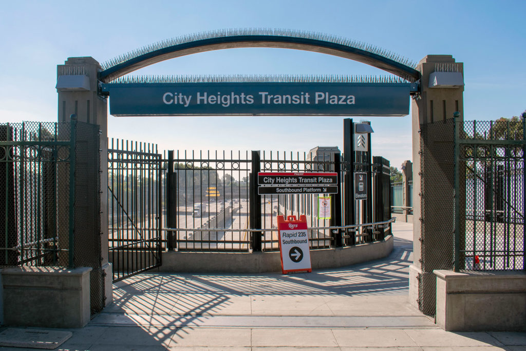 City Heights Transit Plaza Entrance