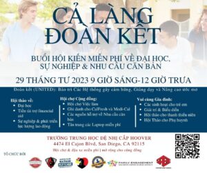 College, Career & Basic Needs conference flyer - English - Vietnamese