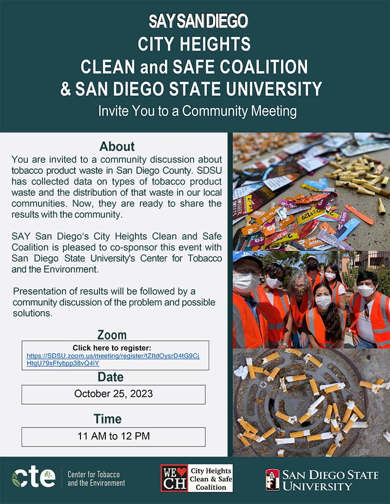 City Heights Clean & Safe Coalition Community Discussion flyer