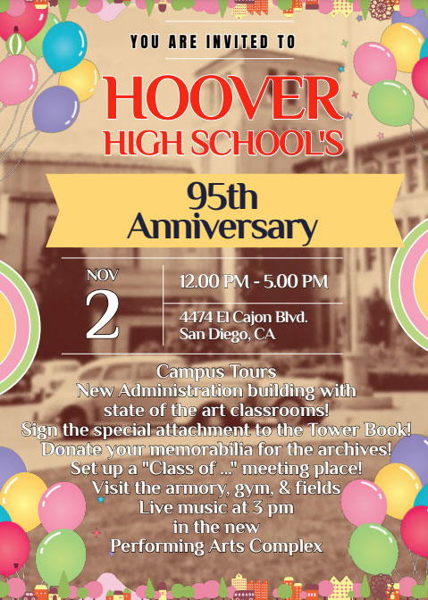 Hoover 95 Anniversary flyer